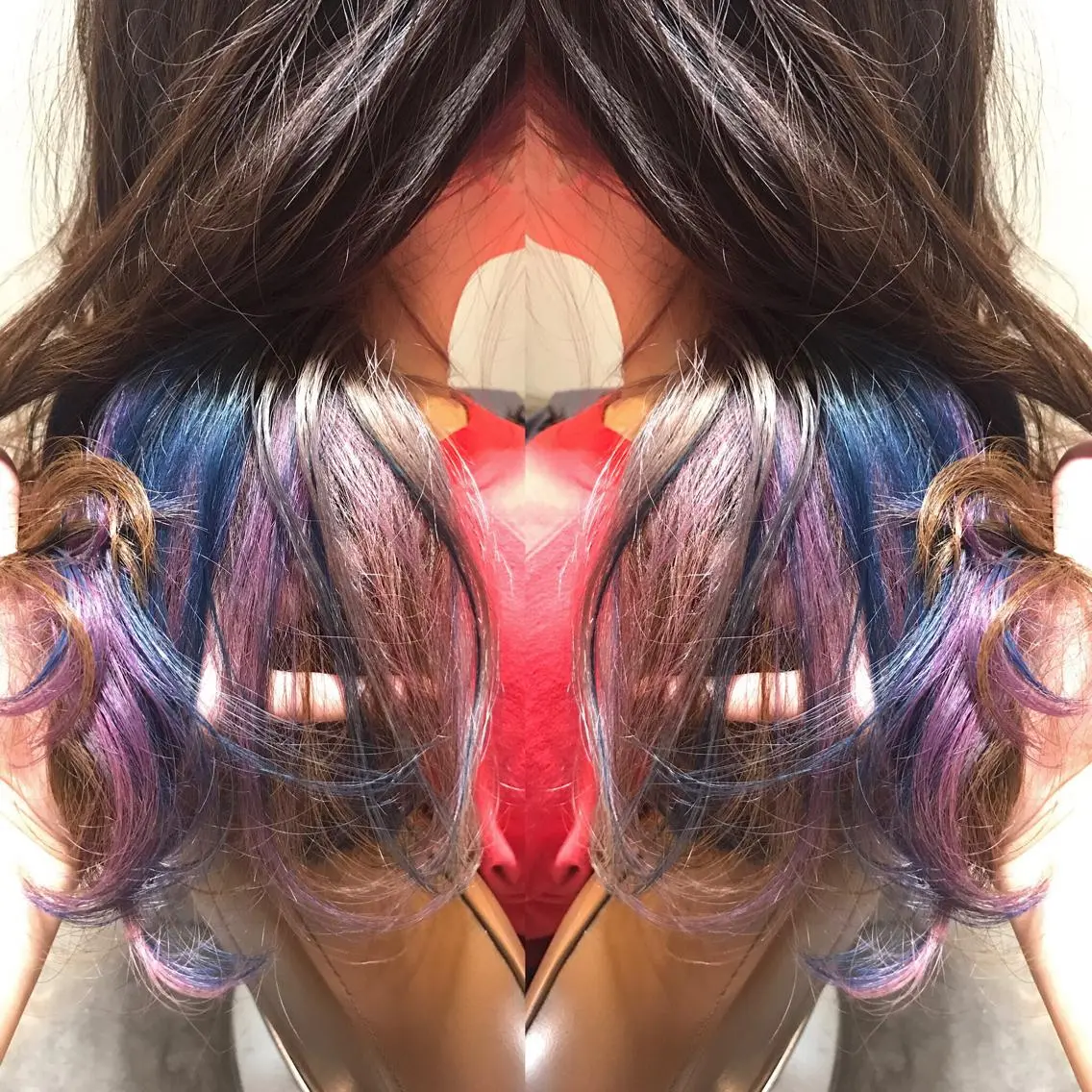 セミロング カラー パーマ ヘアアレンジ メンズ キッズ マツエク・マツパ サロンドミルク 原宿のヘアスタイル