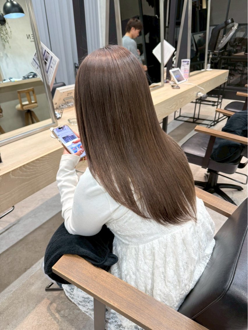 ロング カラー 艶カラー/暖色カラー ♡nami♡のヘアスタイル