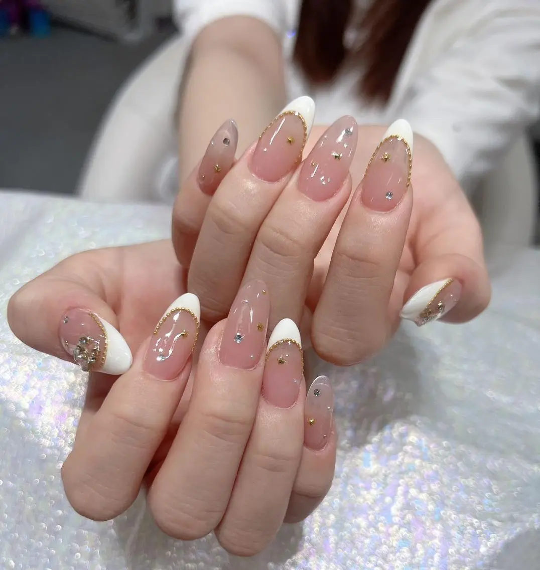 ネイル アートネイル 長さ出し ネイルチップ Queen‘s なんのネイルデザイン