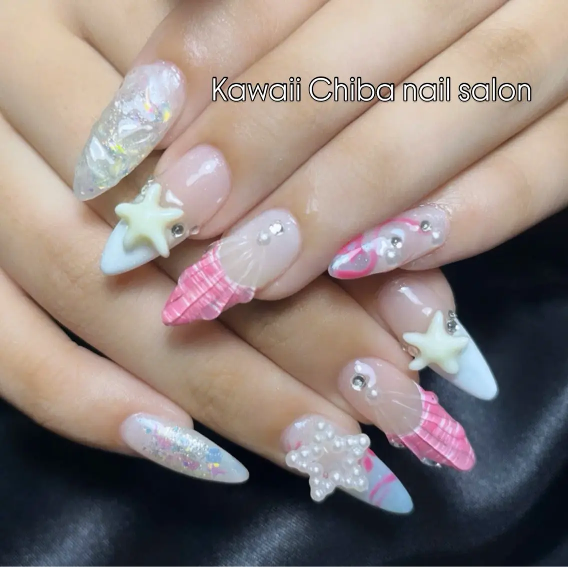 ネイル フレンチネイル ジェルネイル ガーリー 韓国ネイル オフィスネイル Kawaii Chiba nailのネイルデザイン