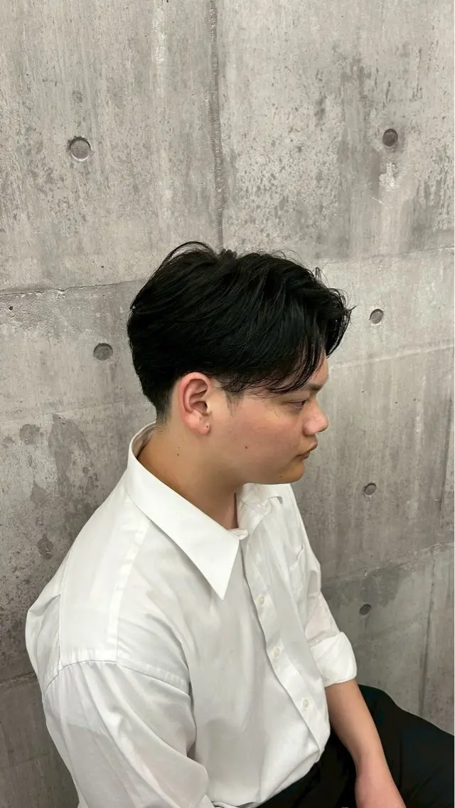 ミディアム パーマ メンズ lua店 Yugo(河野有吾)のヘアスタイル