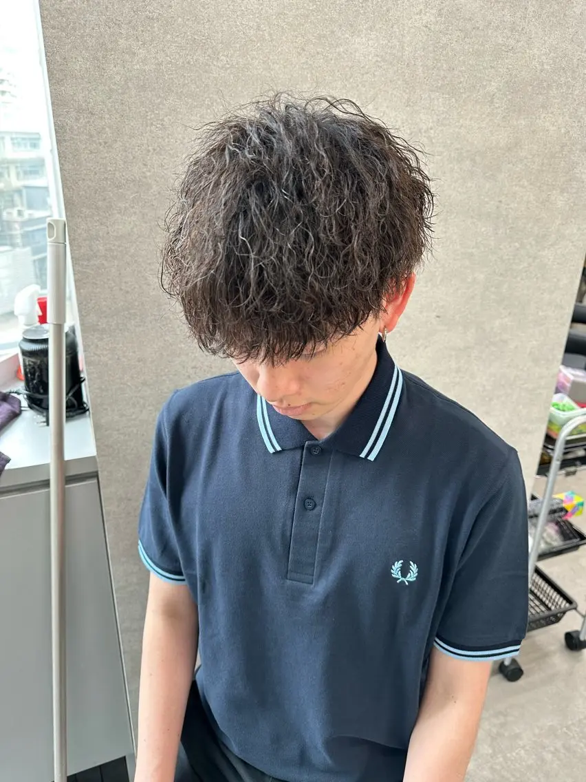 ショート パーマ メンズ 【メンズ特化】 笹目純のヘアスタイル