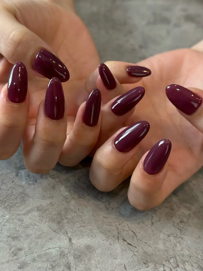 ネイル パープル ハンドネイル Blé nailのネイルデザイン