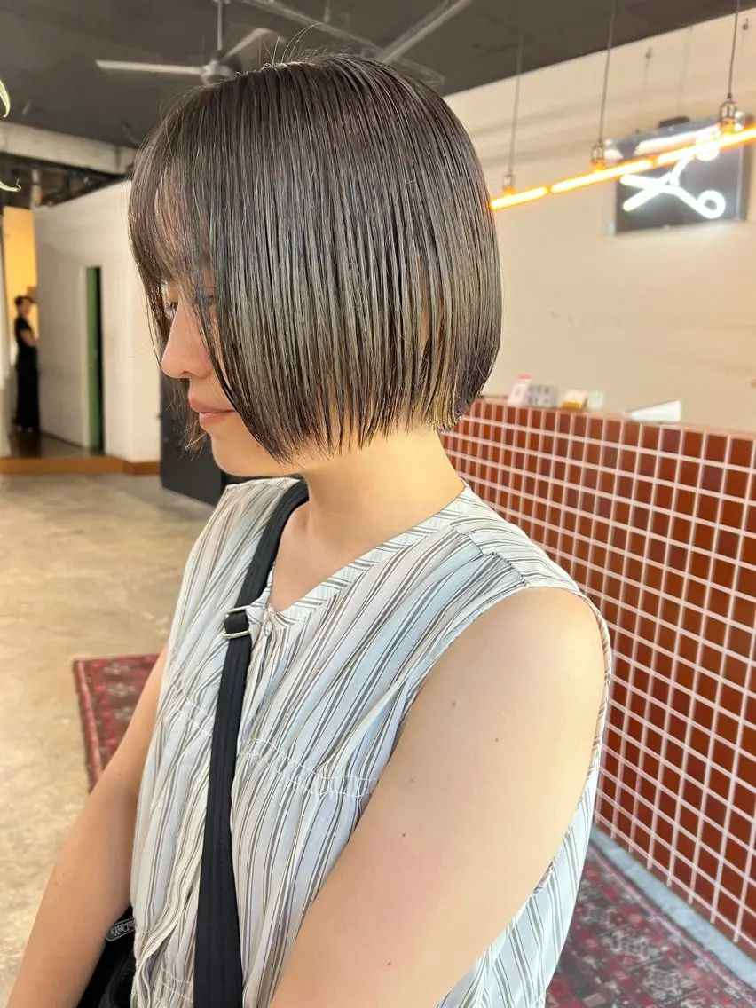 ショート ボブ 🌈ケアブリーチ🌈 おぐまなつきのヘアスタイル