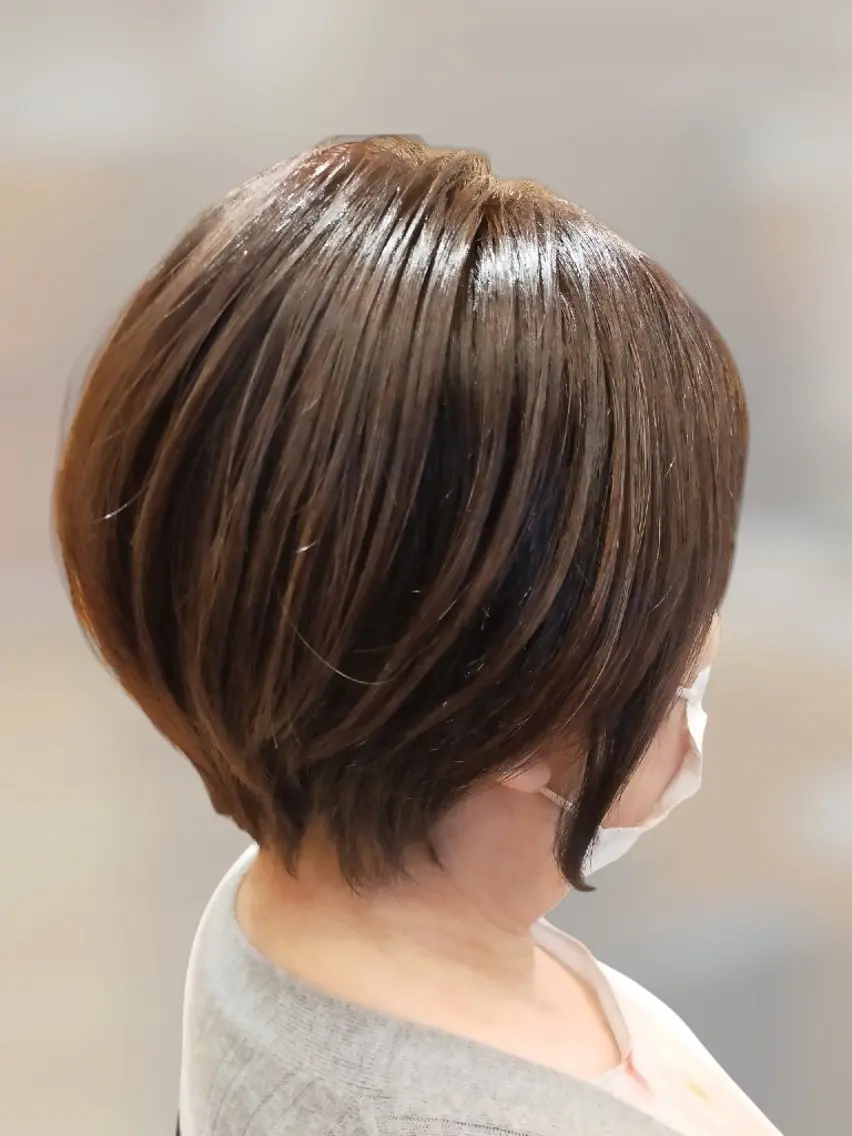 ショート カラー ハイライトカラー ハイライト カット ヘアカラー いしかわ ひろきのヘアスタイル