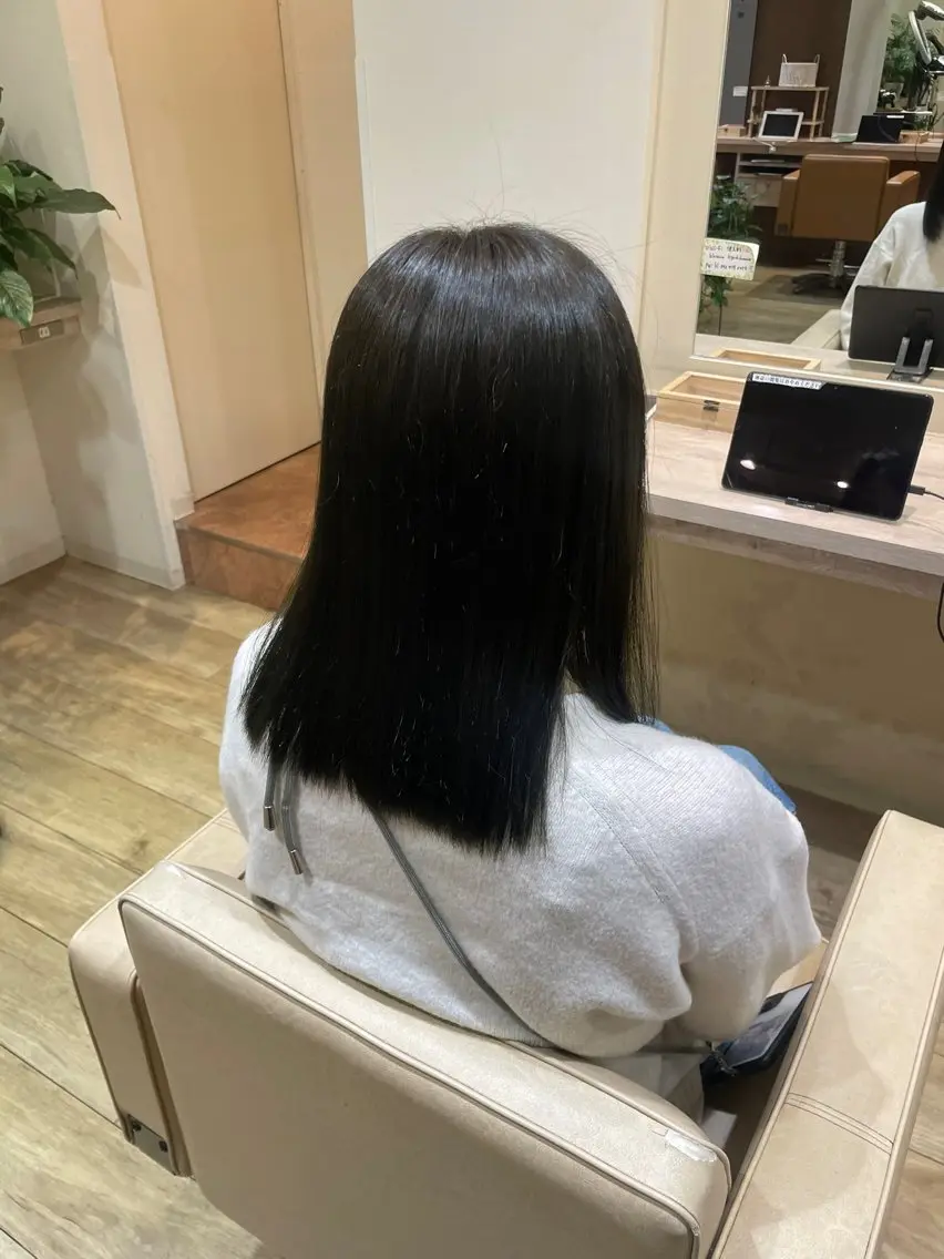 セミロング カラー 透明感カラー 髪質改善/Bloss om🌷高橋沙衣のヘアスタイル