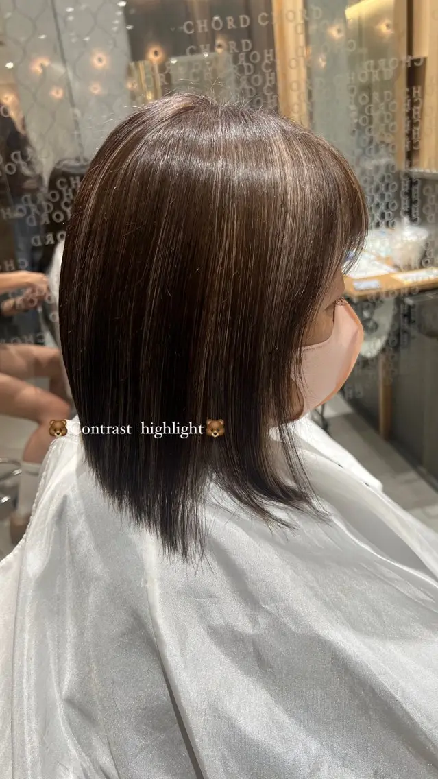 ミディアム カラー ハイライトカラー ハイライト 🦄Rena 🦄のヘアスタイル