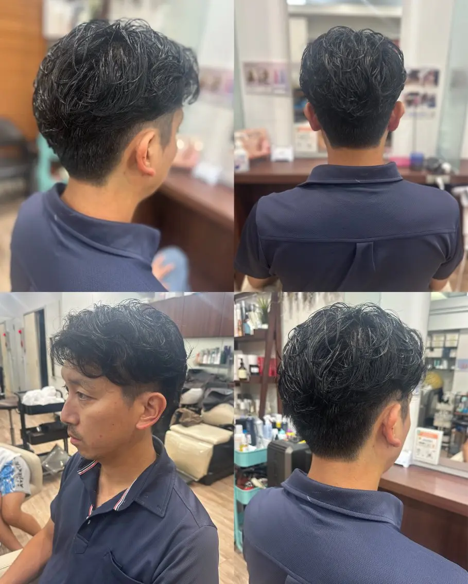 カラー パーマ メンズ メンズパーマ 宇都 唯のヘアスタイル
