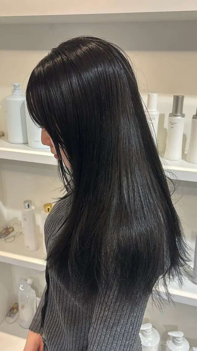 ロング ヘアカラー トリートメント 🐋透明感・ツヤ /韓国風カラー🥣のヘアスタイル