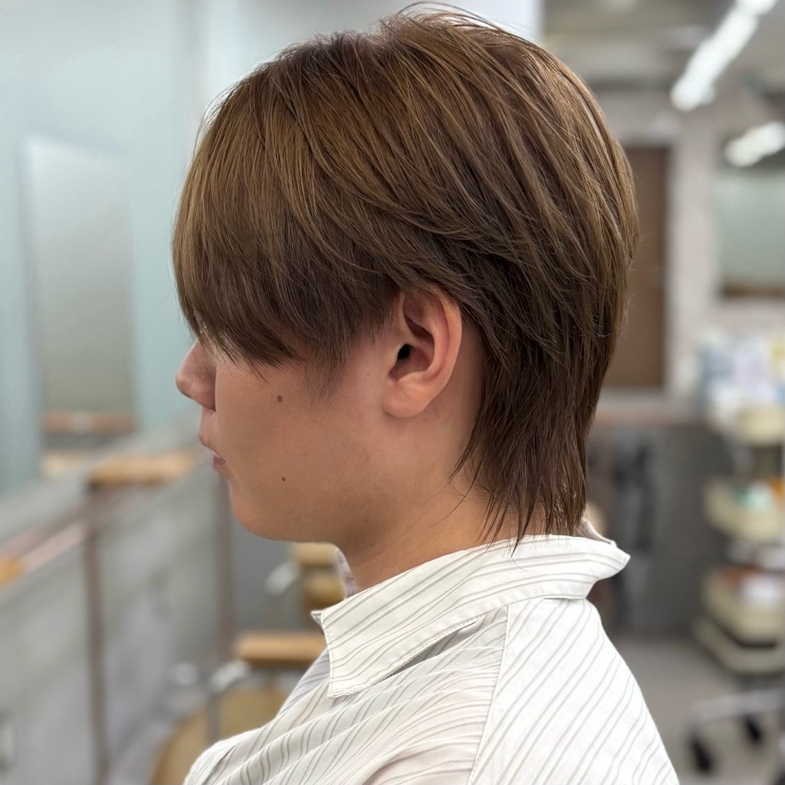 ショート ミルクティーブラウン カット ヘアカラー シャドウパーマ/ 縮毛矯正/RYOTAのヘアスタイル