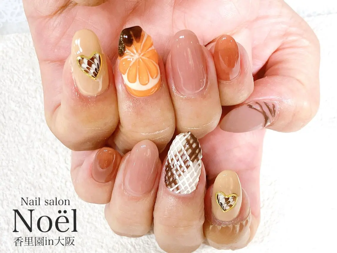 ネイル ぷっくりネイル バレンタイン Nailsalon &Noelのネイルデザイン