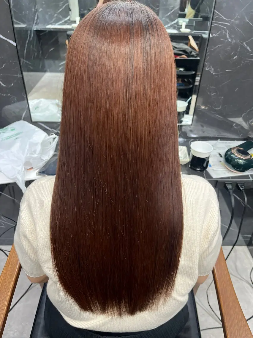 ロング くせ毛 ulu+sia/ 神戸本格派髪質改善のヘアスタイル