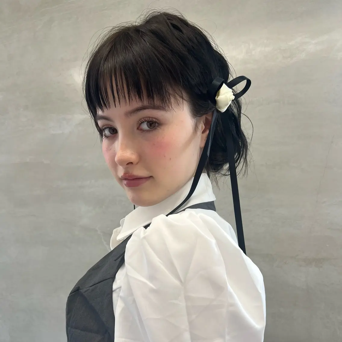 ミディアム ヘアセット サカモト ナオミのヘアスタイル