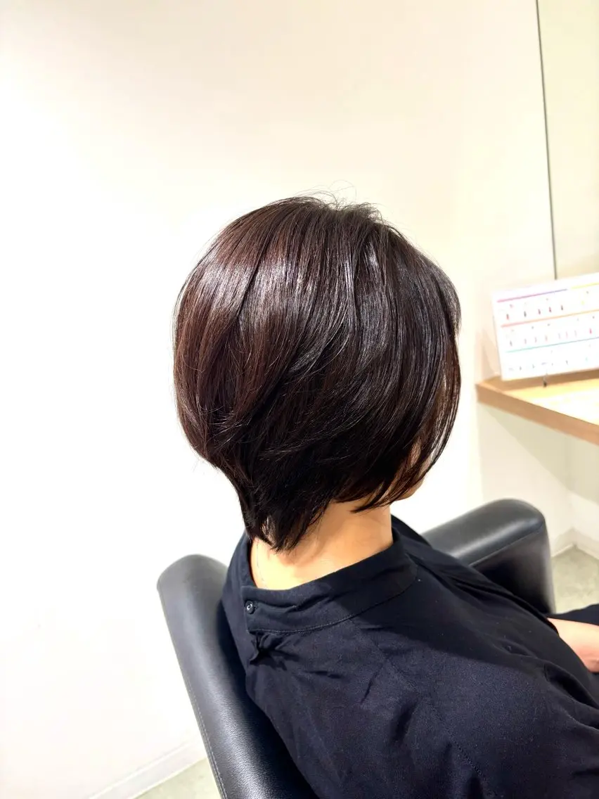ショート カラー ブラウンカラー ヘアカラー 🌿陽大|艶髪カラー ✨/縮毛矯正✨のヘアスタイル