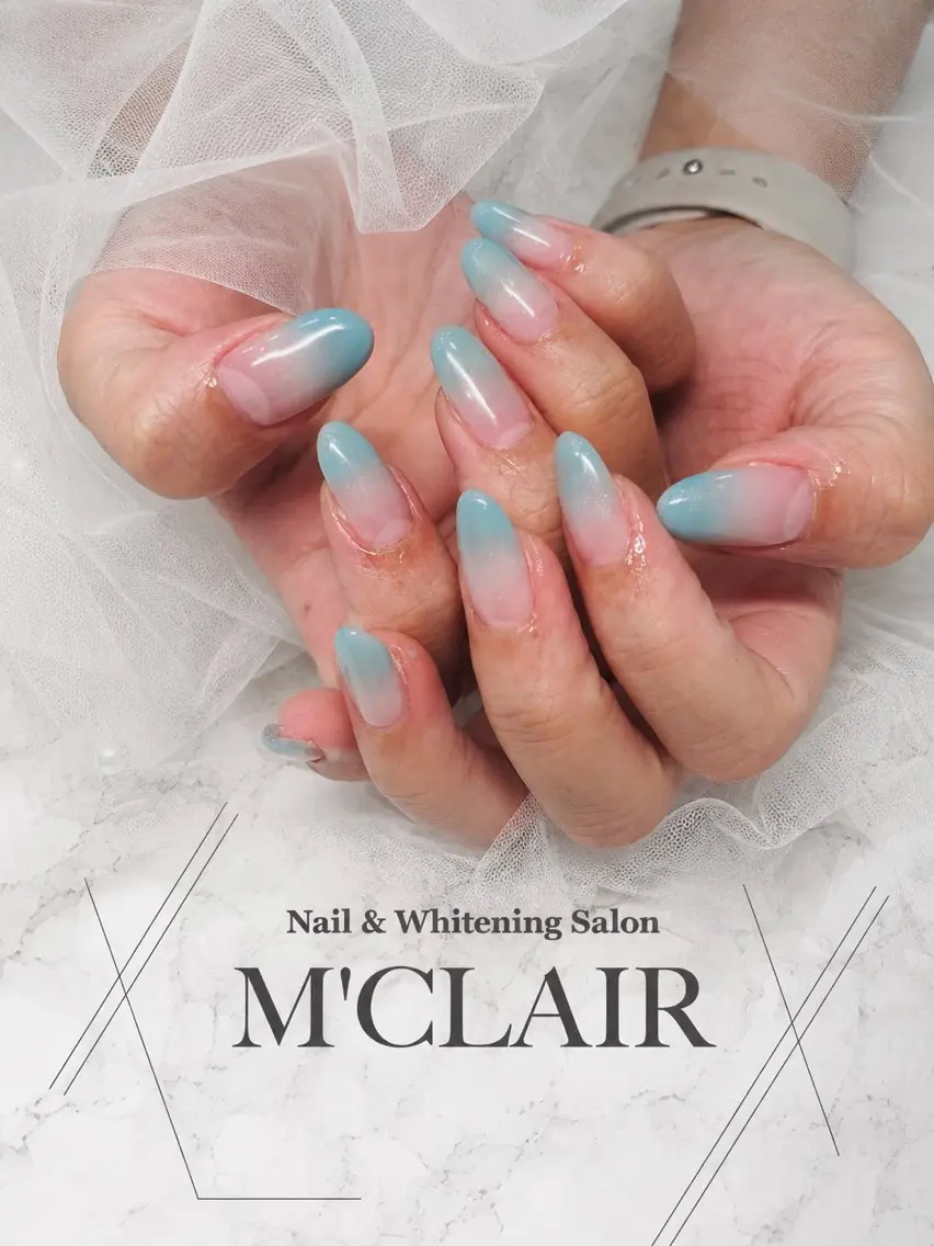 ネイル クリアネイル グラデーション M'CLAIR makikoのネイルデザイン