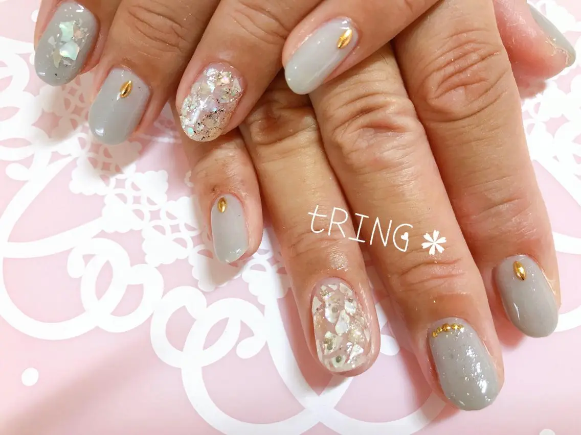 ネイル ハンドネイル tRING＊ しいの木台のネイルデザイン