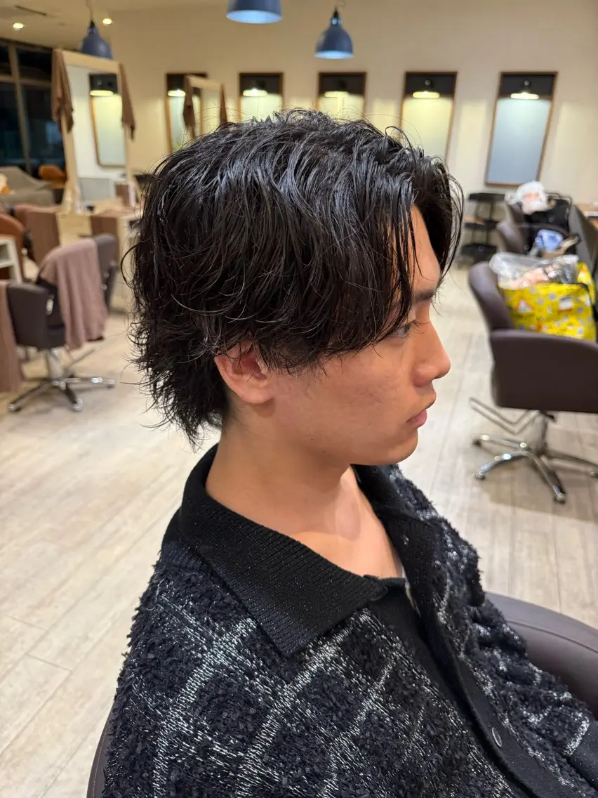 パーマ メンズ 森井 亮太のヘアスタイル