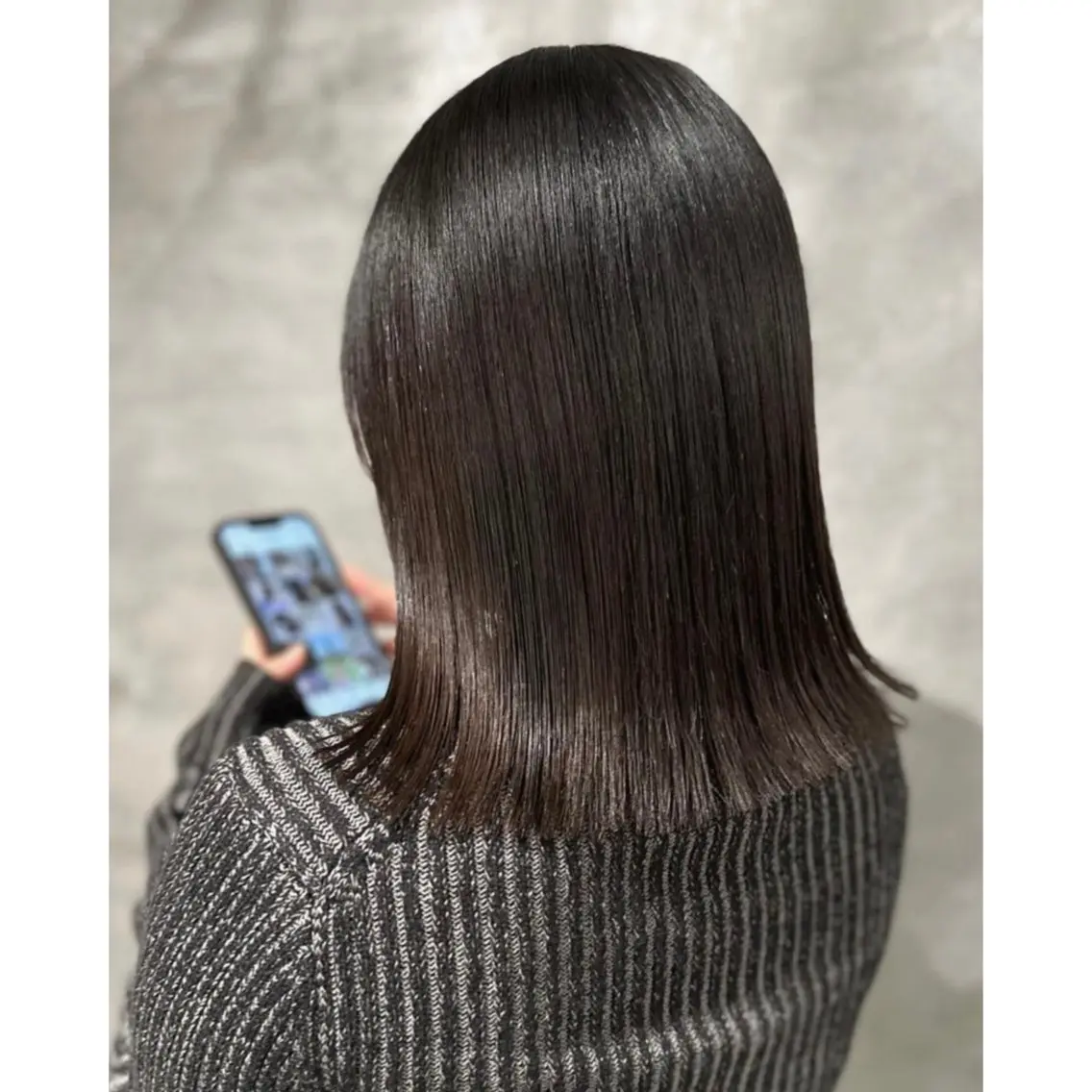 ミディアム カラー ボブ カット 縮毛矯正 トリートメント elimabyfif th調布🌙キホ🌙のヘアスタイル
