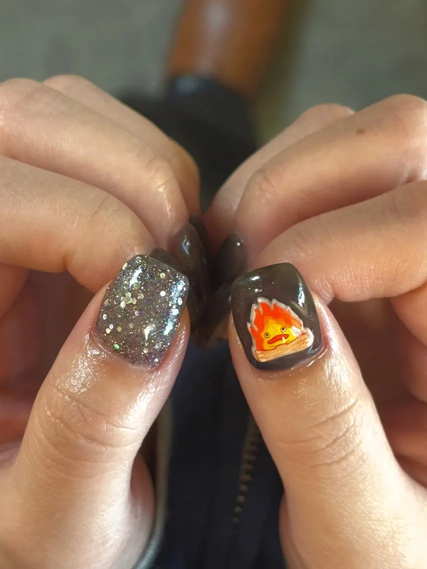 ネイル ジェルネイル キラキラネイル マグネットネイル 持ち込み ニュアンスネイル ハンドネイル tamu nail 金町のネイルデザイン