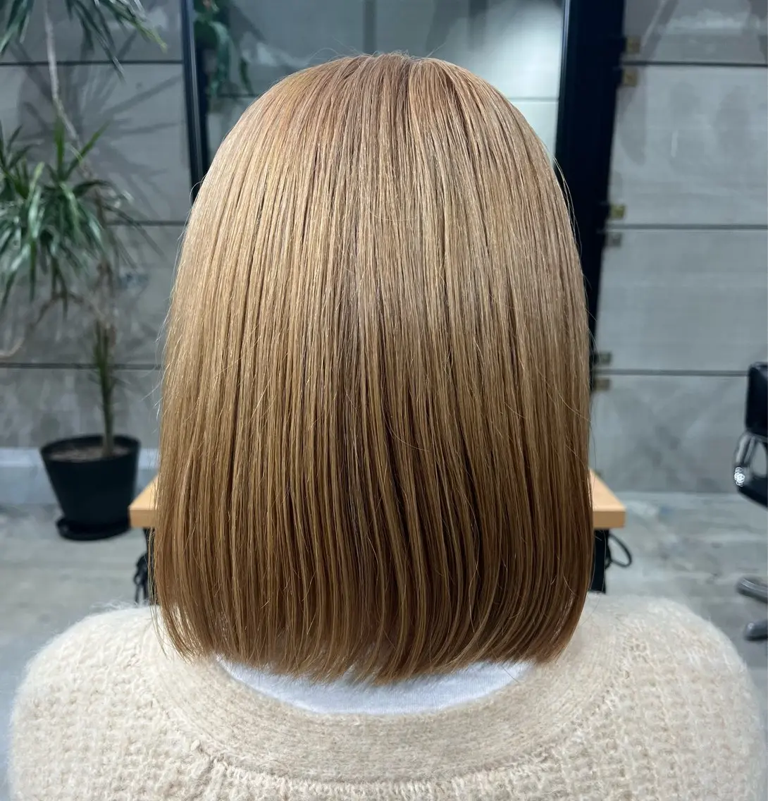 ミディアム カラー ダブルカラー 菅野 紗弥のヘアスタイル