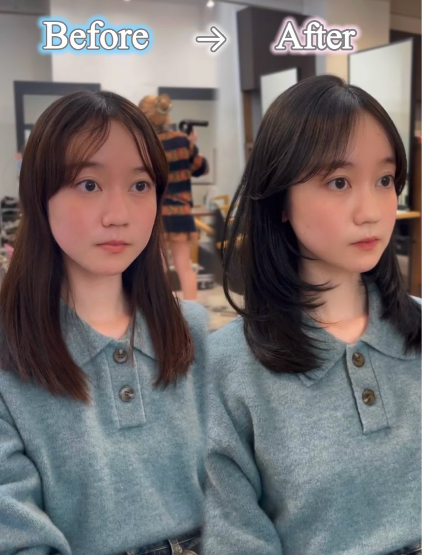 ミディアム カット ヘアカラー トリートメント ヘッドスパ ヘアセット レイヤー似合わせ特化 /谷町/妃菜🎀のヘアスタイル
