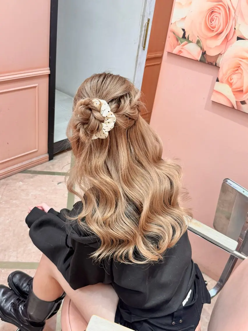 🍫ハーフアップヘア限定クーポン🍫雰囲気変えたいあなたに💘の写真