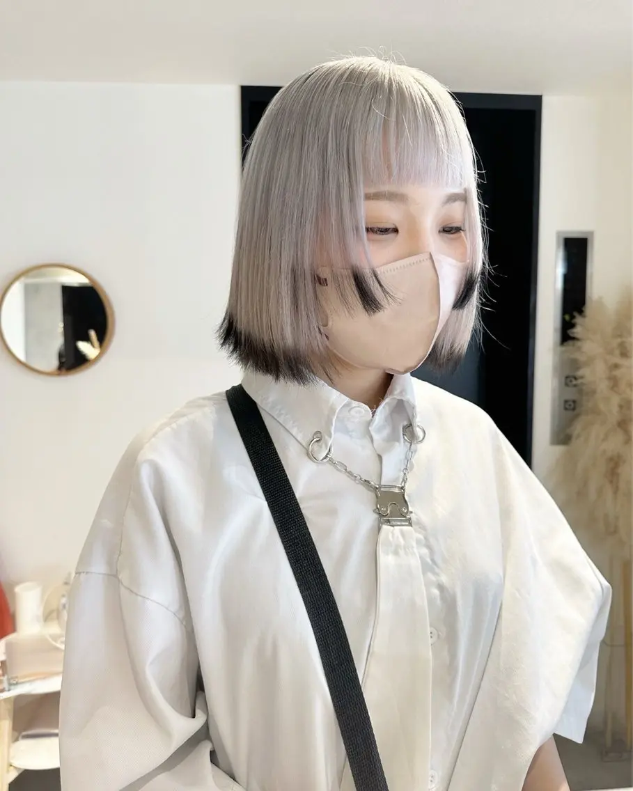 ショート カラー りん 🎀韓国スタイルのヘアスタイル