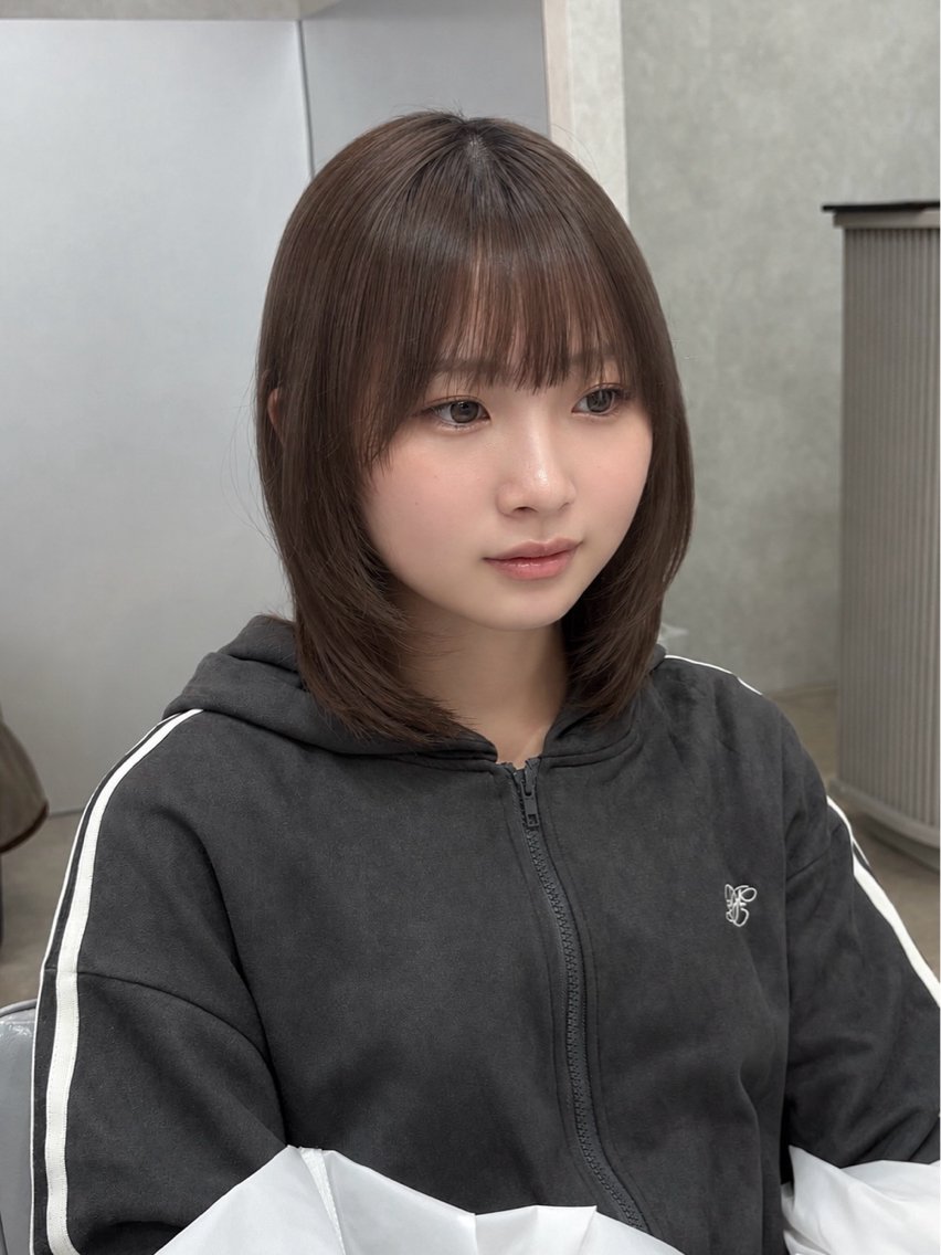 ミディアム カット ヘアカラー 🌷レイヤーカット 🌷髪質改善/瀬戸山のヘアスタイル
