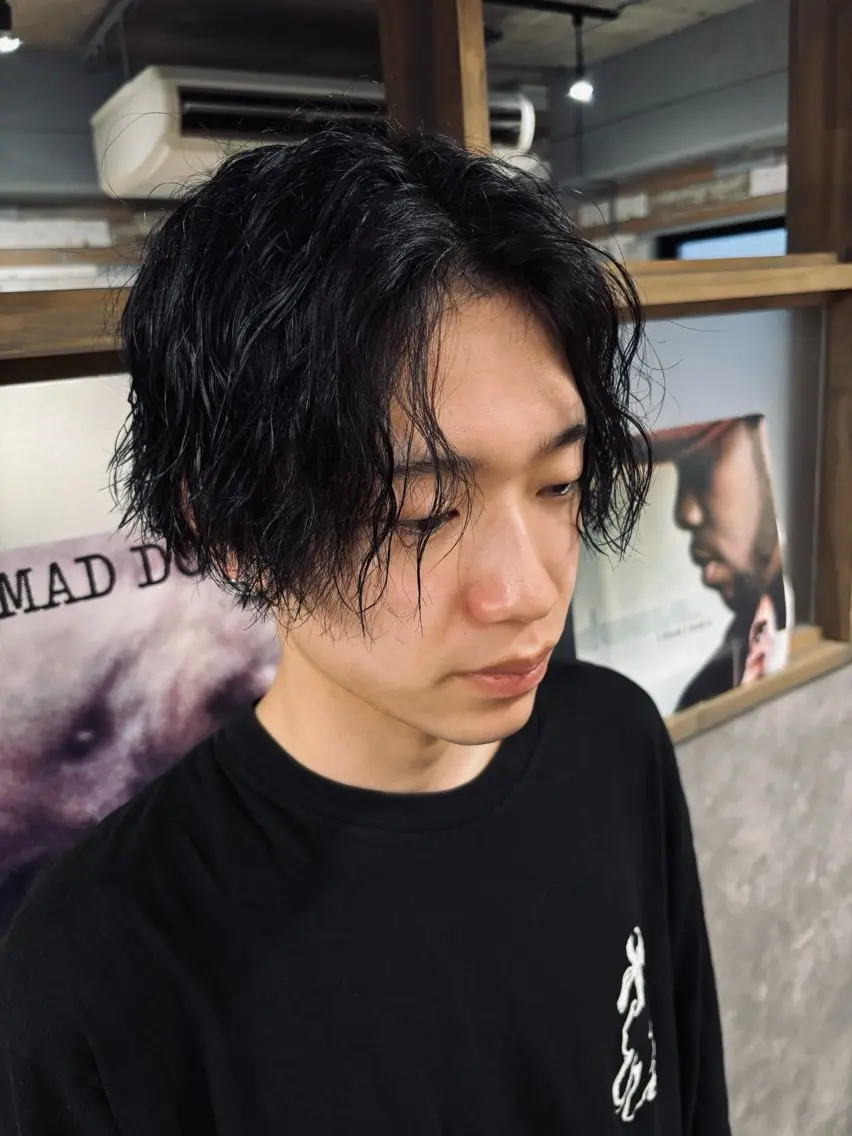 ショート カット パーマ 高橋 くるみのヘアスタイル