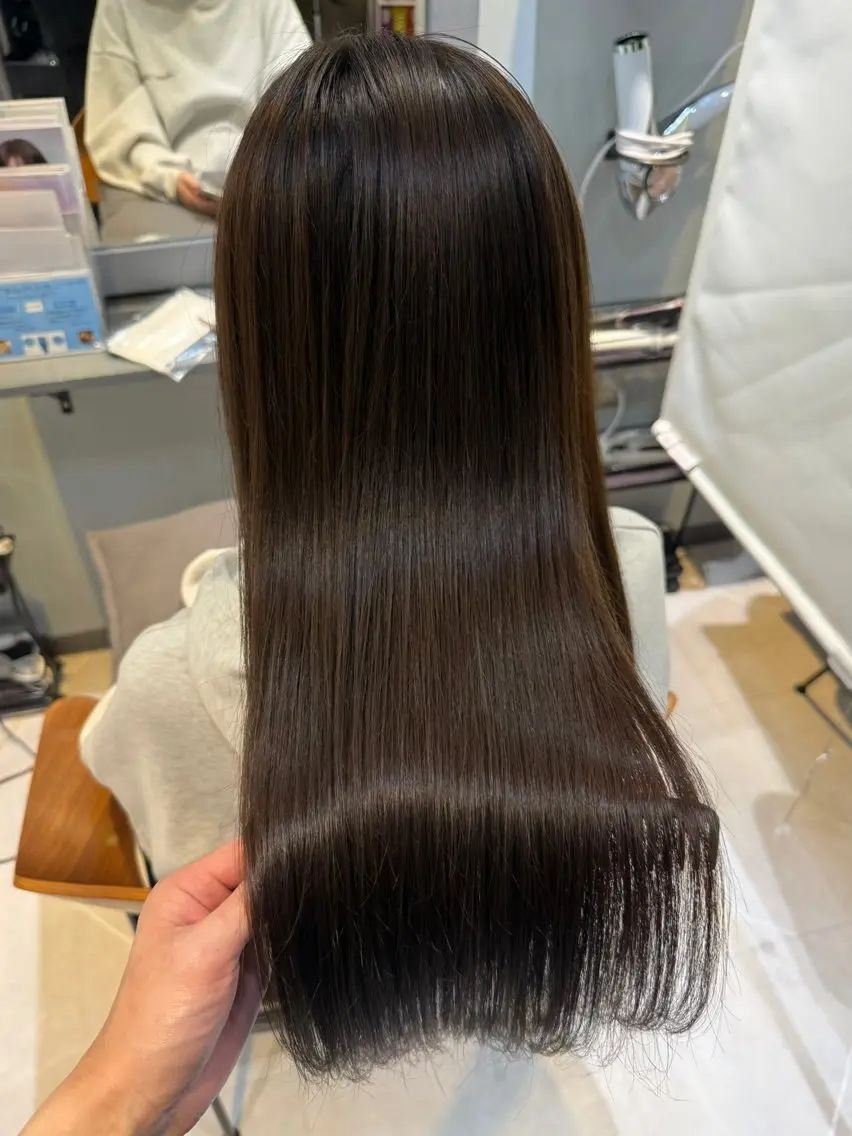 ロング カット ヘアカラー 縮毛矯正 トリートメント 銀座・有楽町 かけるのヘアスタイル