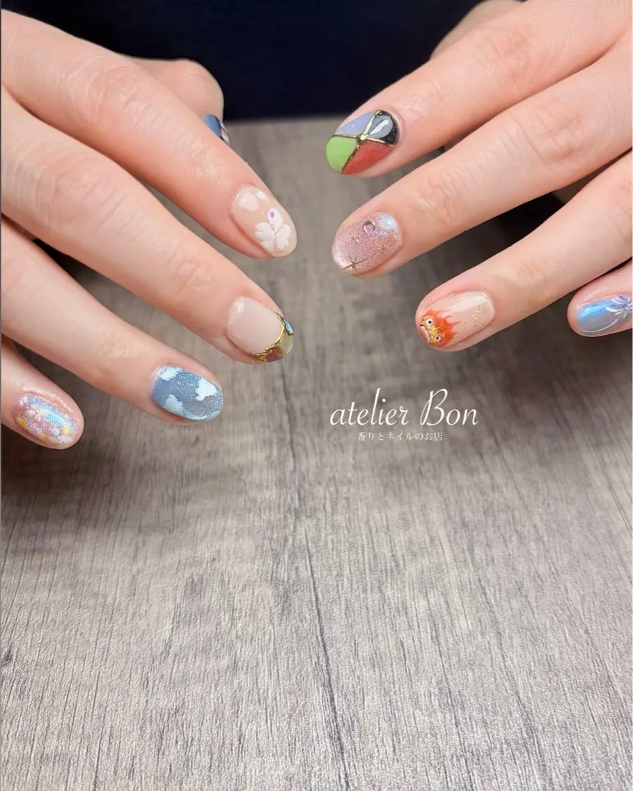 ネイル ハンドネイル ハンドケア atelierBon 🌿REIのネイルデザイン