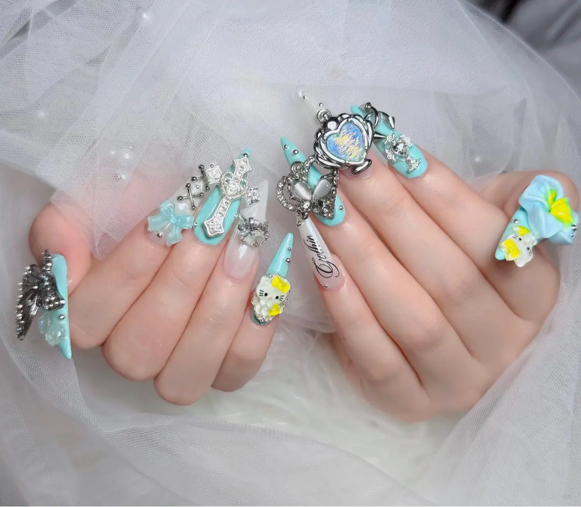 ネイル アートネイル 韓国ネイル 持ち込み ワンホンネイル ハンドネイル Lenie Nail Salonのネイルデザイン