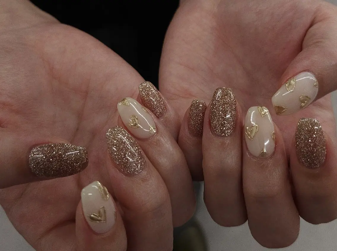 ネイル フラッシュネイル ジェルネイル ハート 持ち込み パラジェル puku nail 🌼kazu🌼のネイルデザイン
