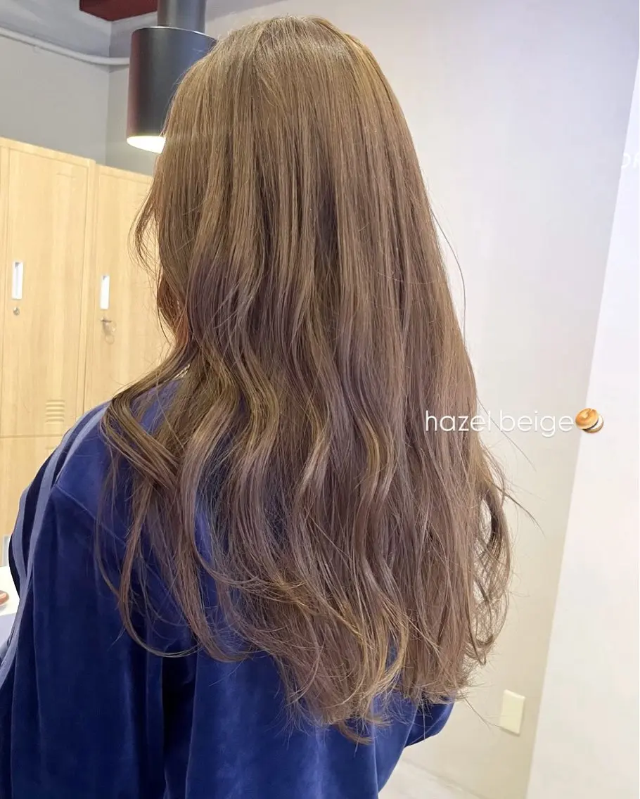 カラー ヘアカラー レイヤーカット🍏 オリーブ/ののかのヘアスタイル