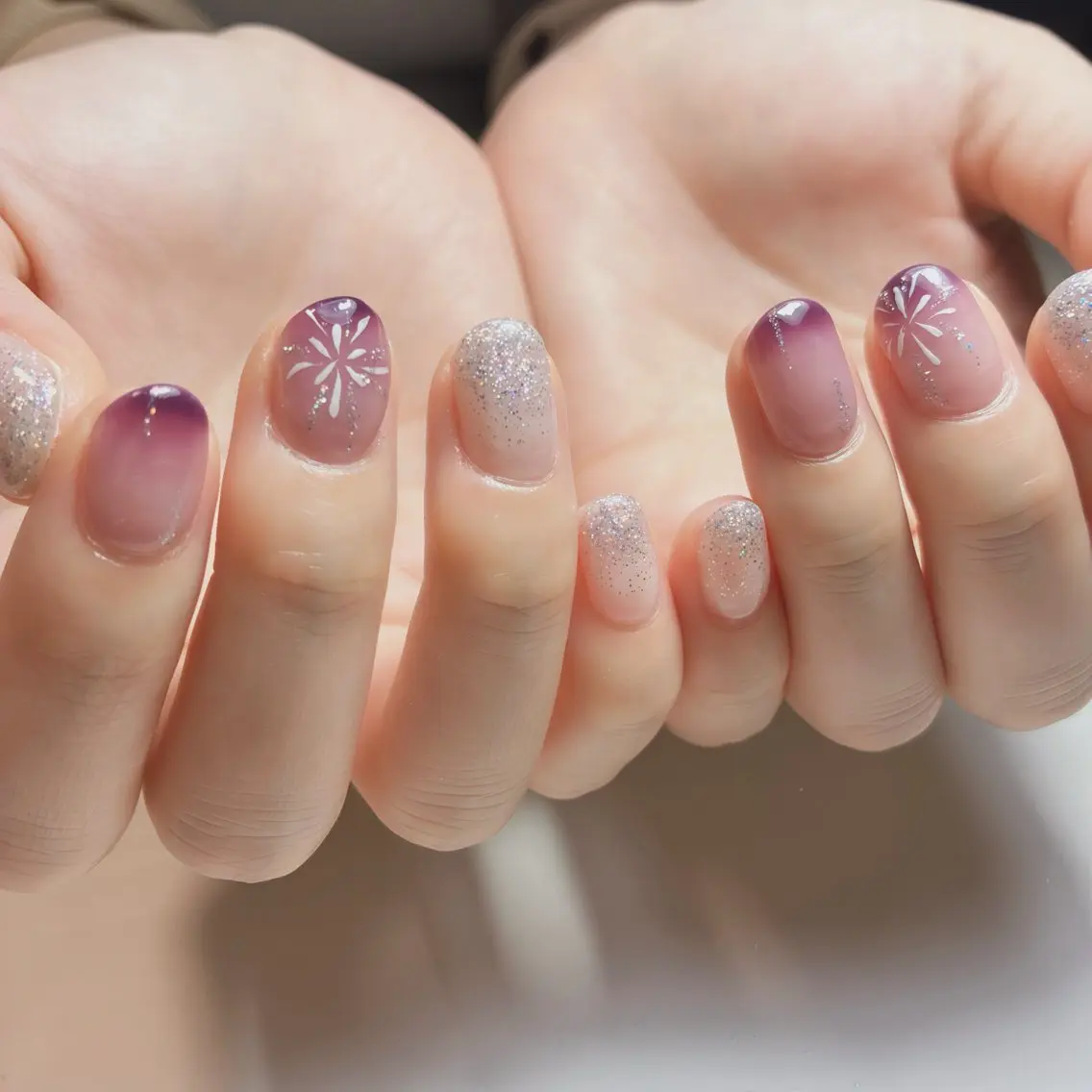 ネイル フットネイル 氷ネイル・うるうるネイル マグネットネイル ニュアンスネイル シンプルネイル ハンドネイル nail salon anoneのネイルデザイン