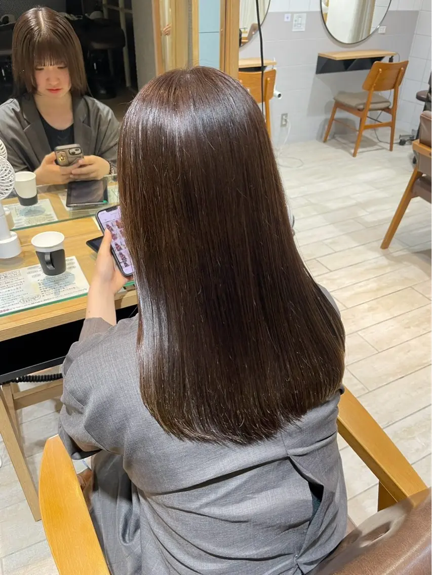 ロング 🎀モモ🎀 カットモデル🤍のヘアスタイル