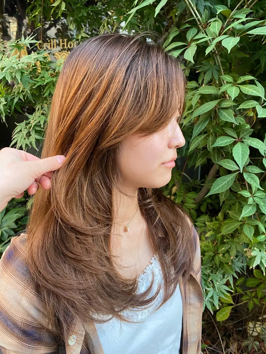 ロング カット ナチュラルヘア🫧 ナナミのヘアスタイル