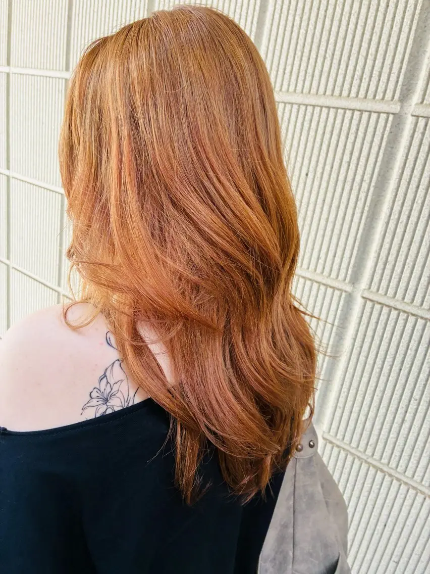 ロング ケアカラー ヘアセット🪐 ブリーチYumikaのヘアスタイル