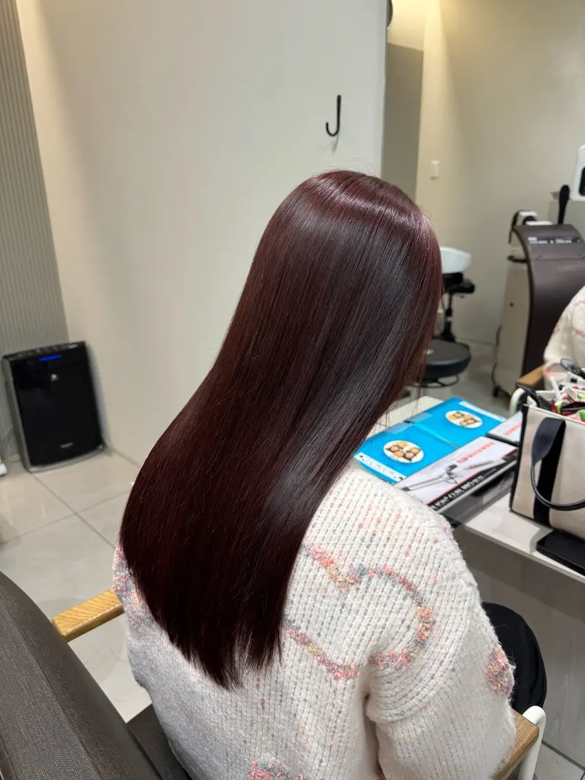 ロング カラー ヘアカラー トリートメント CRECE💫永尾 胡桃のヘアスタイル