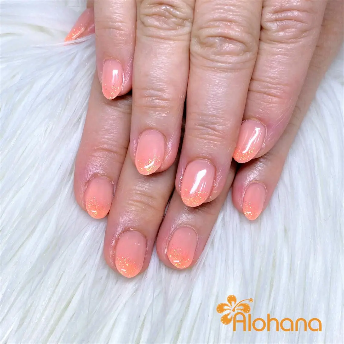 ネイル ラメ(グリッター) ラメグラデーション Alohana Minaのネイルデザイン