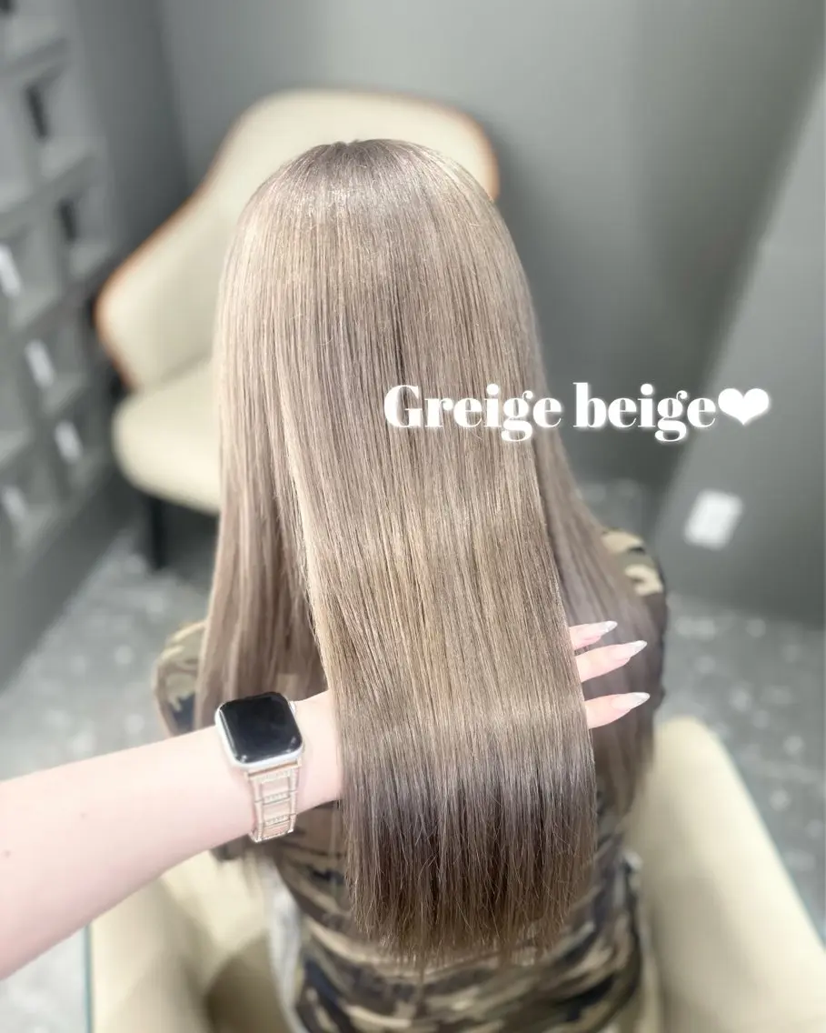 ロング カラー ヘアカラー 🎀ちゃんりお🎀 /ブリーチなしカラーのヘアスタイル