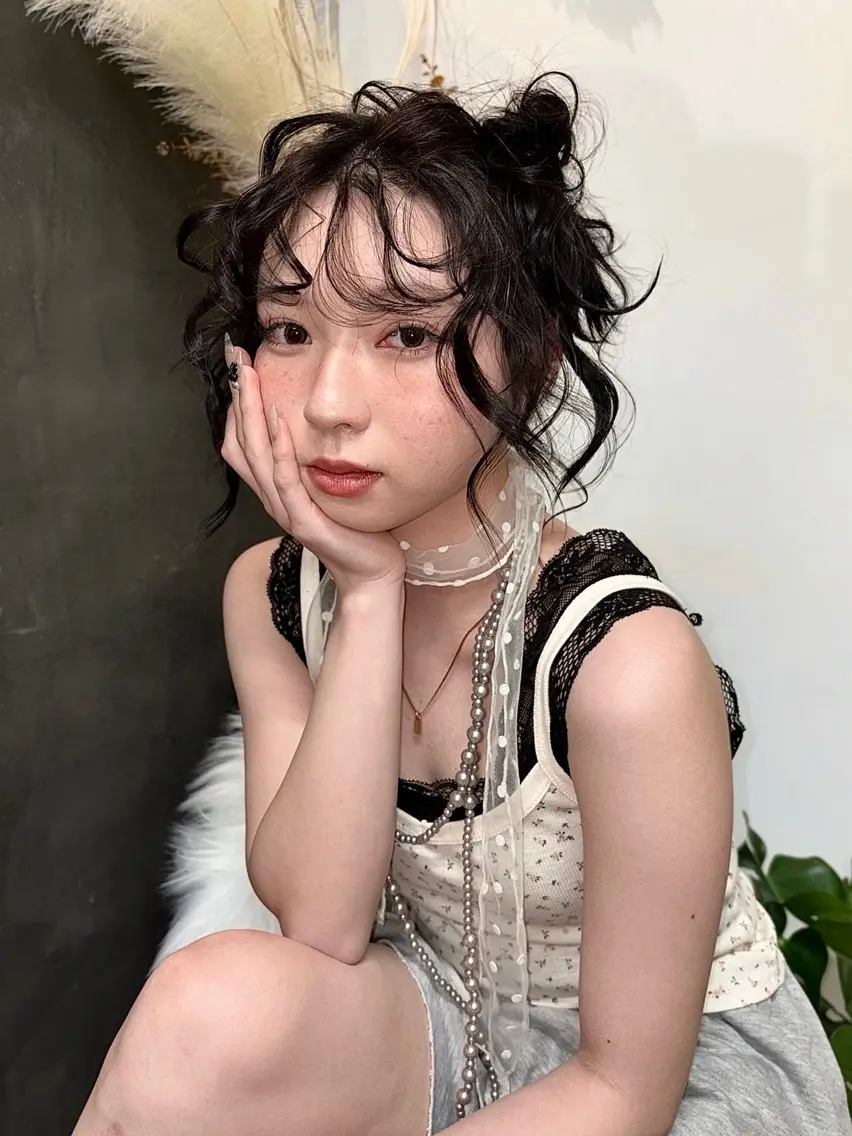 ヘアアレンジ ハイトーンカラー/ miyuuのヘアスタイル