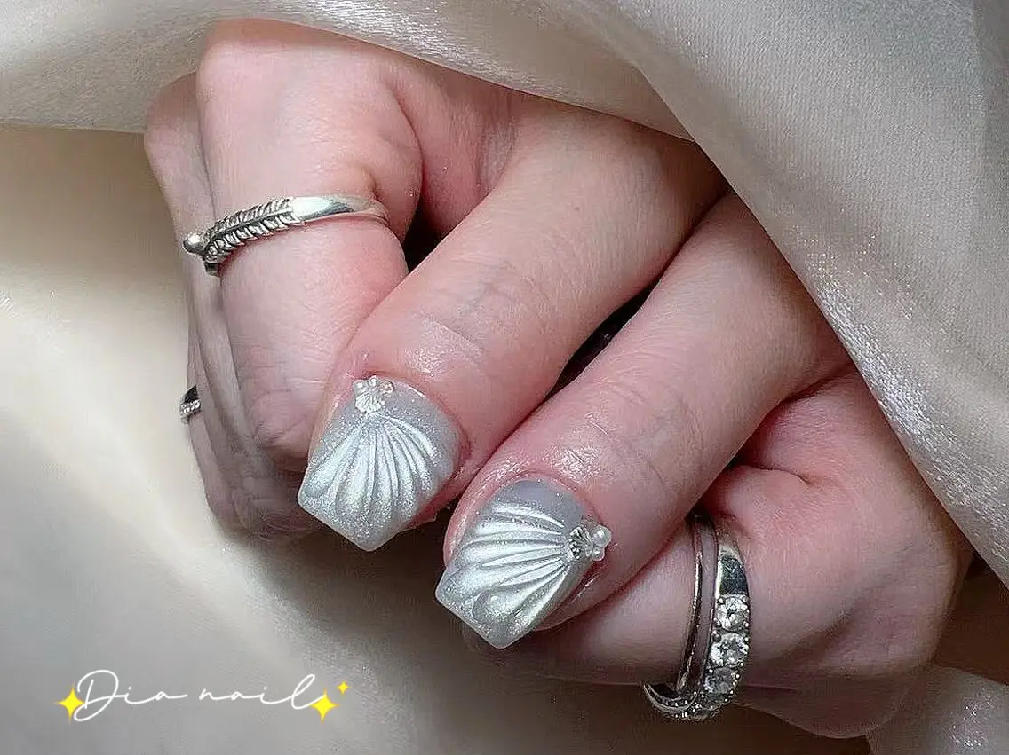 ネイル フットネイル 韓国ネイル レース マグネットネイル ニュアンスネイル ハンドネイル Dia nail サロンのネイルデザイン