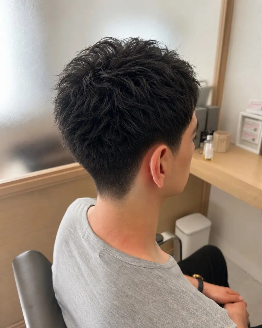 ショート メンズ メンズパーマ カット ヘアカラー トリートメント ヘッドスパ 久木原 ゆりのヘアスタイル