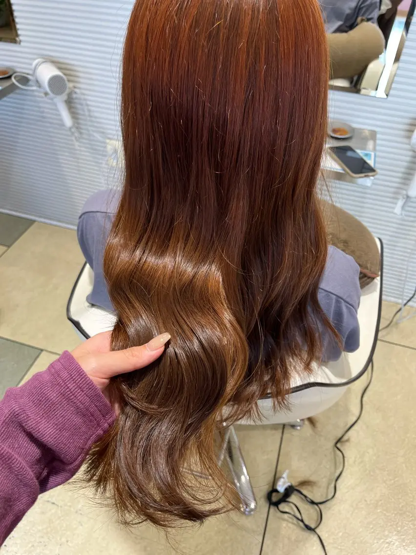 カラー 淡色┊︎ナチュラル 🧁奈那美🧁*.゜のヘアスタイル