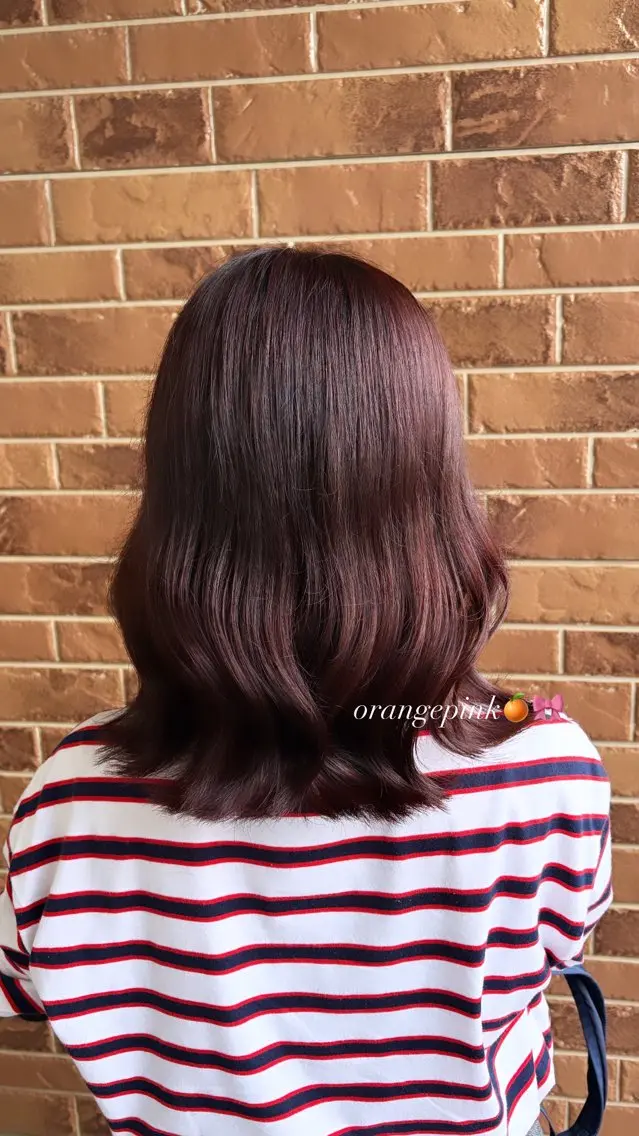 ミディアム カラー カット ヘアカラー 熊谷 有紗のヘアスタイル