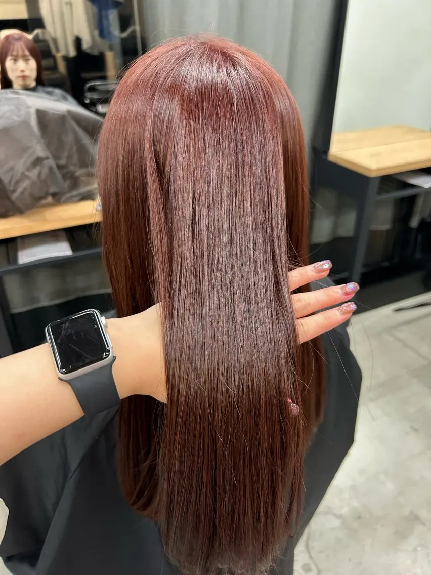 ロング モテヘア 韓国ヘアhikariのヘアスタイル