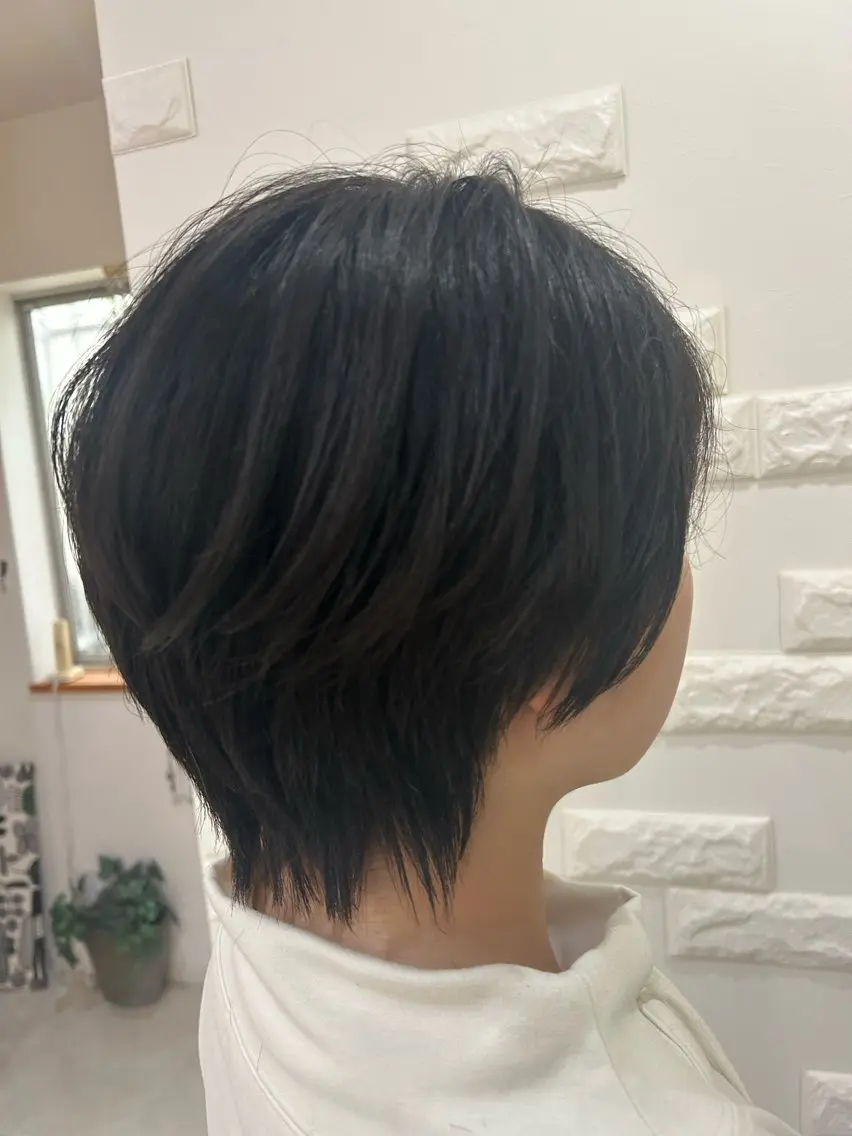 ショート レイヤーカット ウルフカット ウルフレイヤー 佐藤 帆春のヘアスタイル