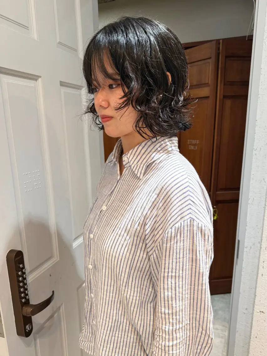 ショート カラー パーマ 似合わせカット カット パーマ mai / linoah˚✧のヘアスタイル