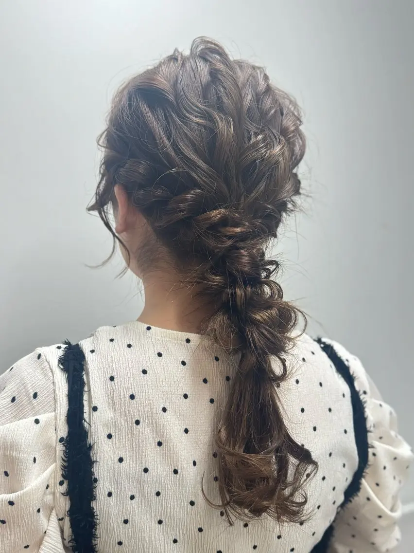 【✨大切な1日へ✨】推し活･お呼ばれヘア･お祭りなどのヘアアレンジ🎀🧸の写真